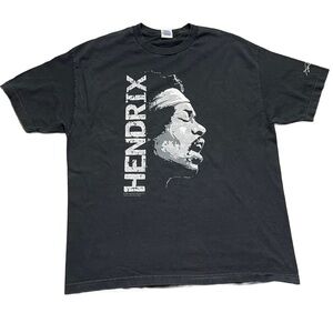Y2K Hendrix T Shirt Black Music
